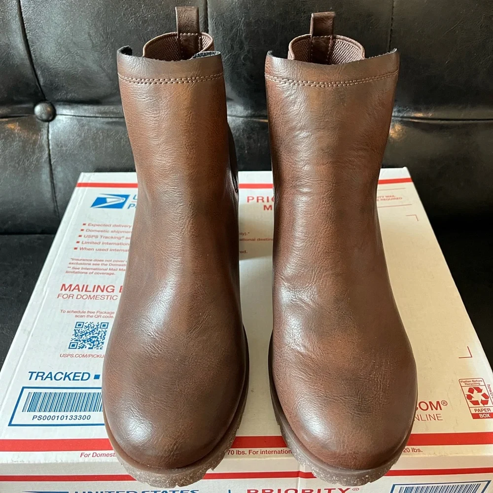 Korks Elsie Bootie Brown Women’s Size 10 NWT‎ - Picture 2 of 7